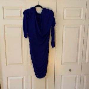 Fitted blue dress